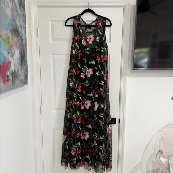 Johnny Was Emilda Mesh Dress Size XL - Picture 3 of 7